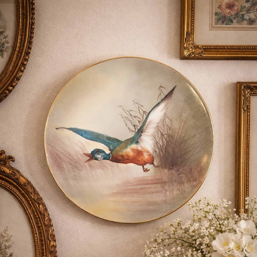 Lazeyras, Rosenfeld & Lehman (L R L) Limoges Bird Game Plate